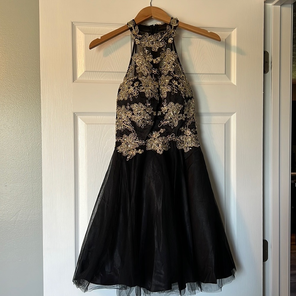 Bee Darlin Dress | Princess Halter Neck | Full Zipper Lined